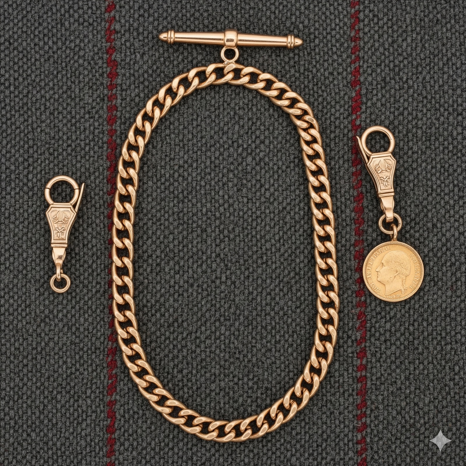 阿尔伯特链 (Albert Chain)：从绅士腰间到女士颈间的华丽转身