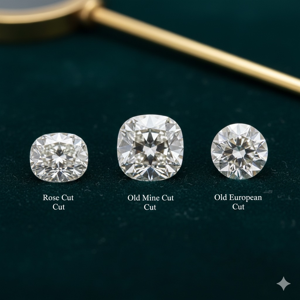 宝石切工的秘密：玫瑰切、老矿切与老欧切的年代断代法